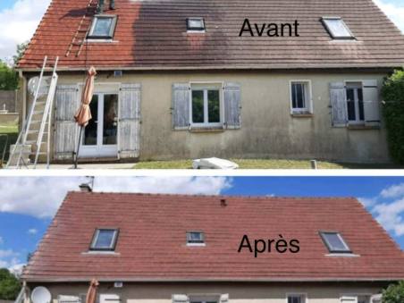 Avant / après — toiture nettoyée — TSCouverture couvreur Lunel